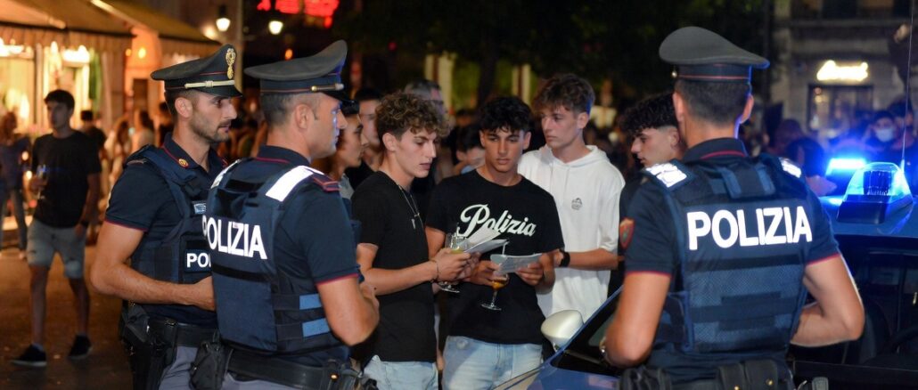 Terni: operazione interforze nella movida, auto sequestrata