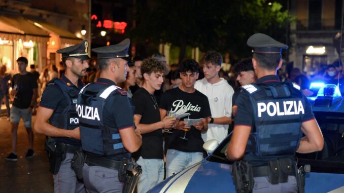 Terni: operazione interforze nella movida, auto sequestrata