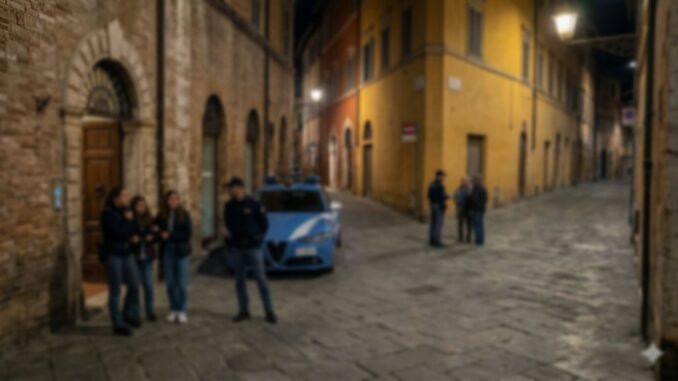 Agenti bloccano un uomo per le molestie sessuali a Perugia