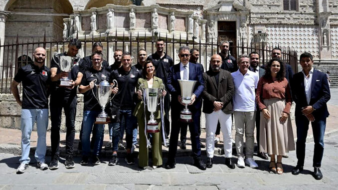 Sir Perugia sul tetto del mondo viene accolta dalle autorità
