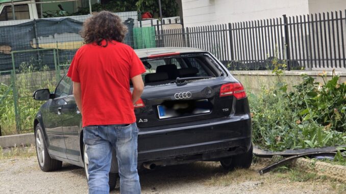 Esplode auto nella notte, paura a Santa Maria degli Angeli