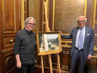 Luigi Serafini dona a Fondazione Perugia un'opera dedicata all'Umbria