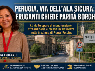 Perugia, via dell'Ala sicura: Fruganti chiede parità borghi.