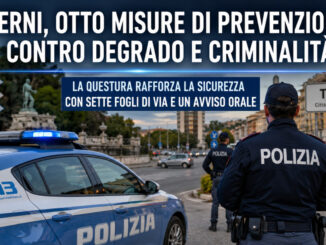 Otto misure di prevenzione contro degrado e criminalità a Terni