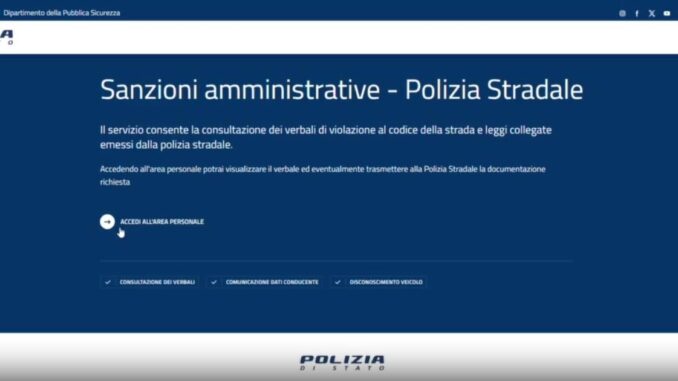 Polizia di Stato lancia Portale Sanzioni Amministrative online