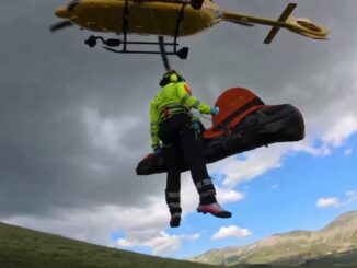 Parapendista precipita a Castelluccio, ferito grave