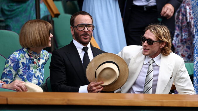 George MacKay a Wimbledon con l'eleganza Brunello Cucinelli