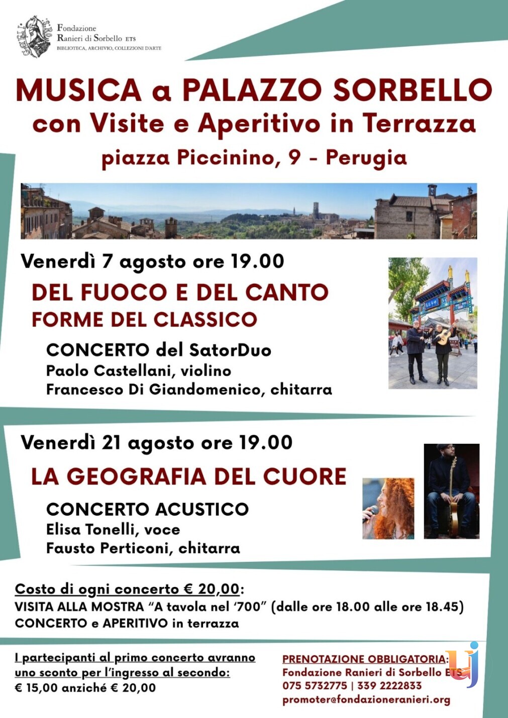 A Palazzo Sorbello i grandi concerti dell'estate