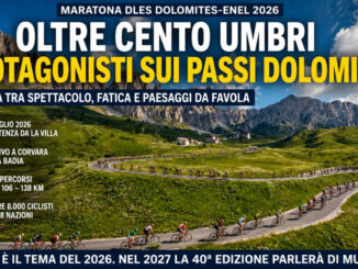 Oltre 100 umbri alla Maratona ciclistica delle Dolomiti Enel
