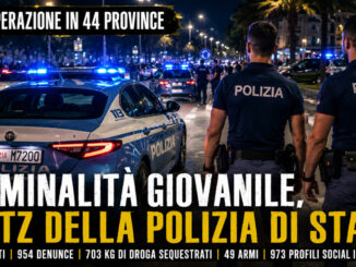 Criminalità giovanile, maxi blitz della Polizia in 44 province, c'è anche Perugia