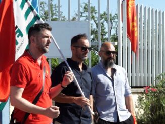 Da sinistra i segretari Malossii segretari Malossi, Calzoni, Brizi