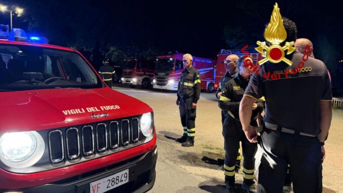 Incendio ad Assisi, indagini sulle cause a Ponte Santa Croce