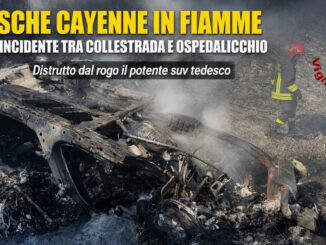 Era Porsche Cayenne l'auto incidentata che ha scatenato l'incendio
