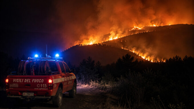 Incendi, notte di vigilanza continua sui fronti dell'Umbria!