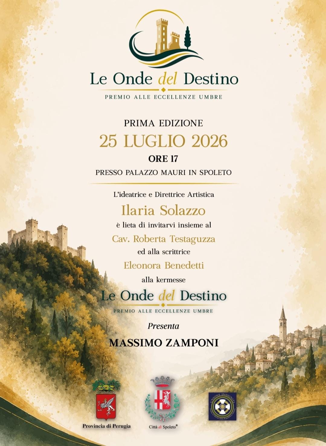 Il Premio Onde del Destino celebra le Eccellenze Umbre 2026
