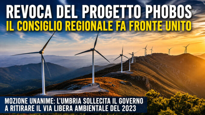 Revoca del progetto Phobos, il Consiglio regionale fa fronte unito