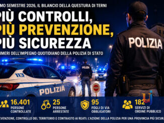 Sicurezza a Terni, 25 arresti e 163 denunce e 16.401 identificati