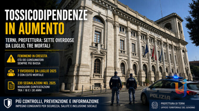 Tossicodipendenze in aumento, cresce l'allarme tra i giovani