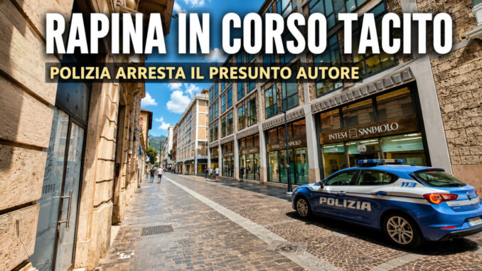 Arresto dopo la rapina in negozio, eseguita misura cautelare Terni