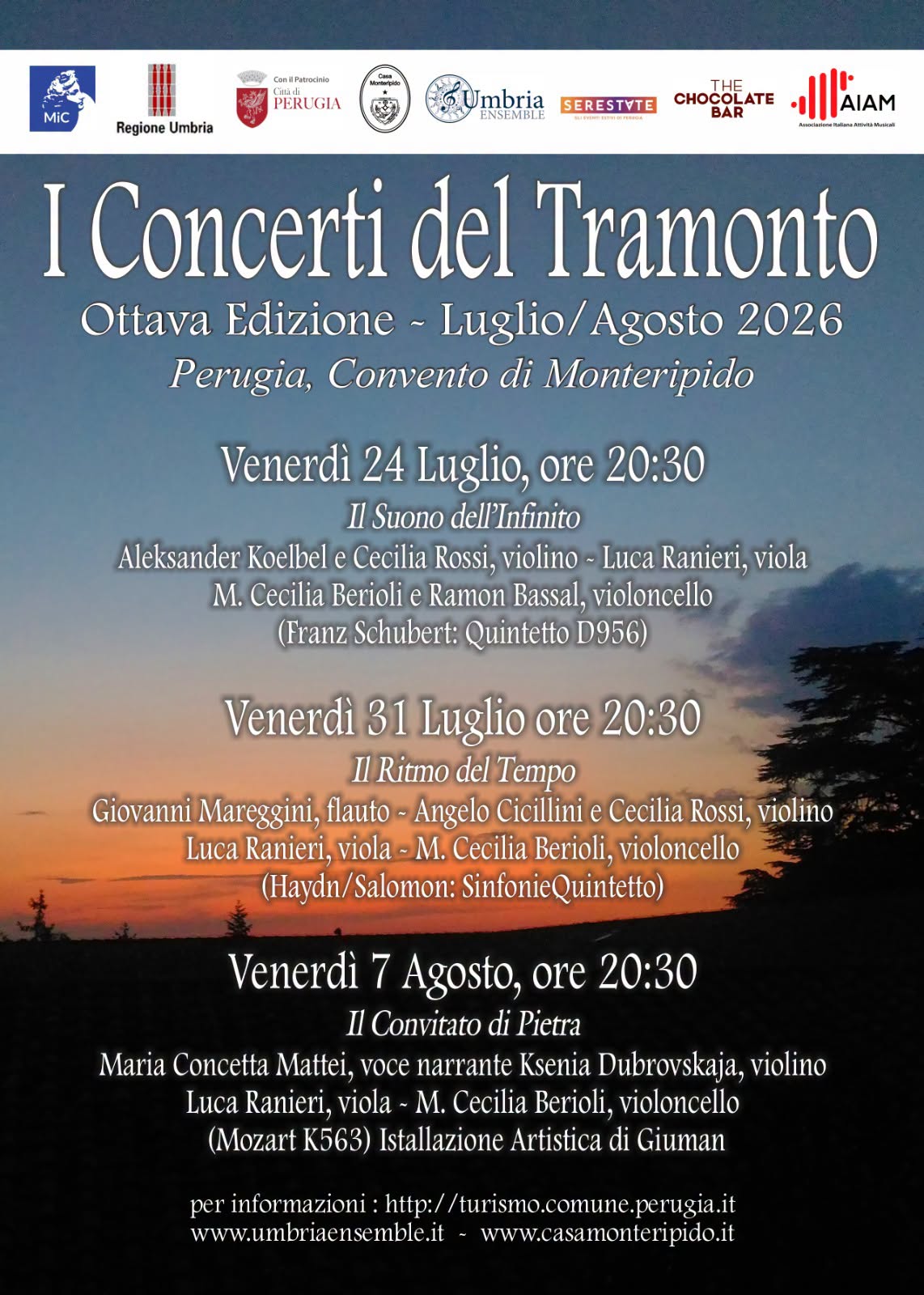 UmbriaEnsemble debutta con I Concerti del Tramonto