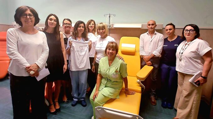 un_idea per la vita onlus consegna poltrone ospedale Terni