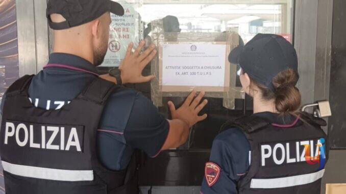 Chiusura locale disposta dal questore a San Sisto
