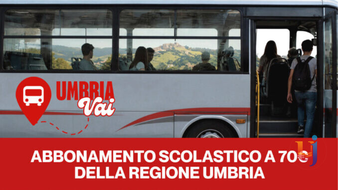 Umbria Vai, abbonamento studenti a 70 euro per l'intero anno