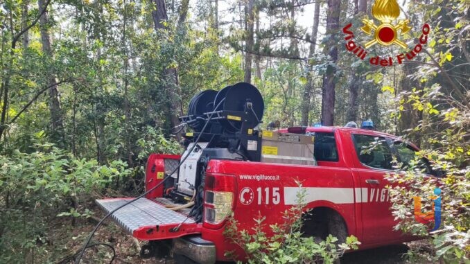 Incendio boschivo minaccia casa, intervento evita il peggio