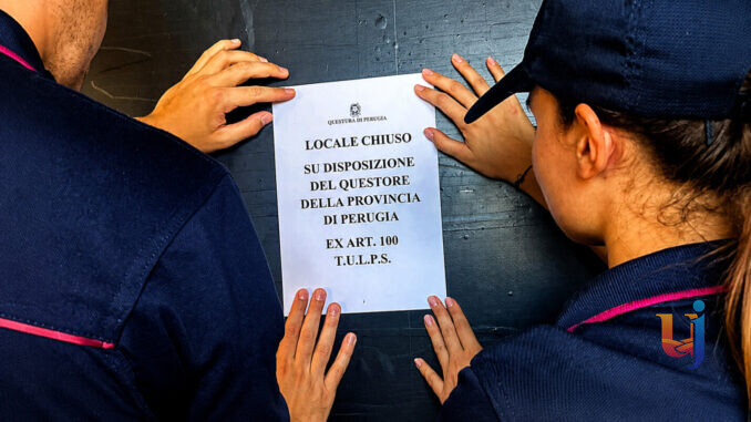 Risse e disordini a Fontivegge, locale chiuso per 30 giorni