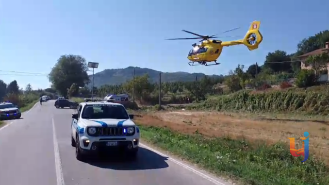 Scontro frontale auto-moto Città di Castello, Nibbio trasporta 57enne