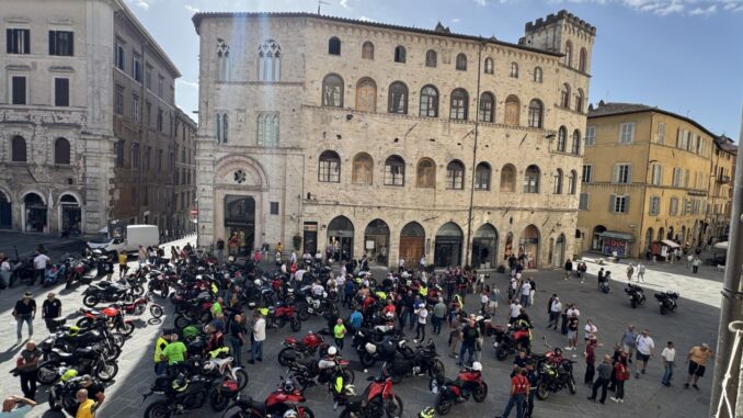 Moto Incontro Fabio Celaia, oltre 300 motociclisti a Perugia