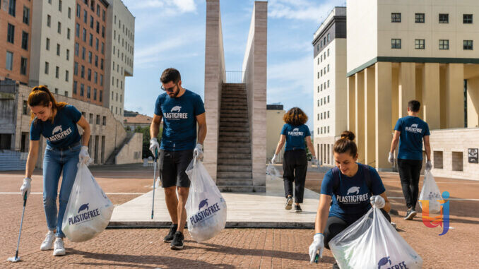 Plastic Free torna in azione in piazza del Bacio a Fontivegge