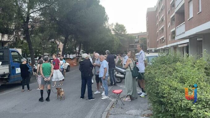 Madonna Alta, presidio Ginkgo Biloba contro il taglio dei 14 pini