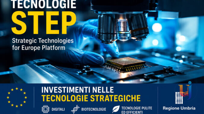 Tecnologie STEP, oltre 31 milioni per innovare le imprese umbre