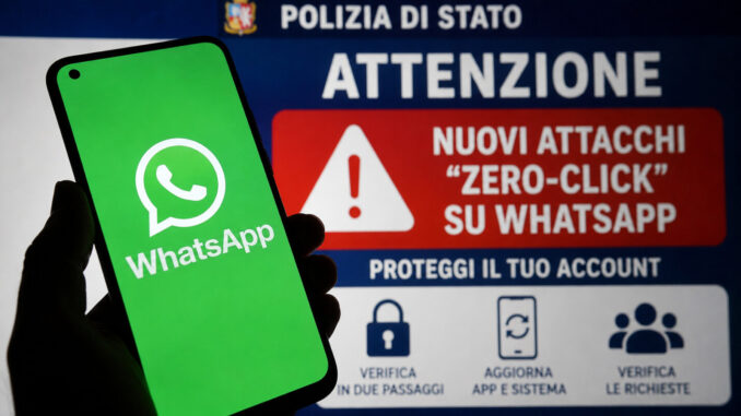 WhatsApp, allarme zero-click: dalla Polizia i consigli utili