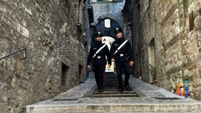 Controlli dei Carabinieri a Narni, scattano due misure