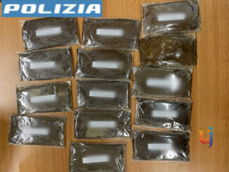 Pacco con 745 grammi di hashish, arrestato un 35enne
