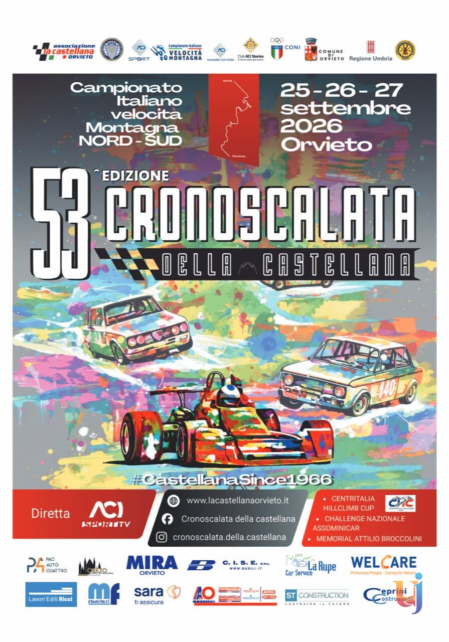 Cronoscalata della Castellana verso la chiusura iscrizioni