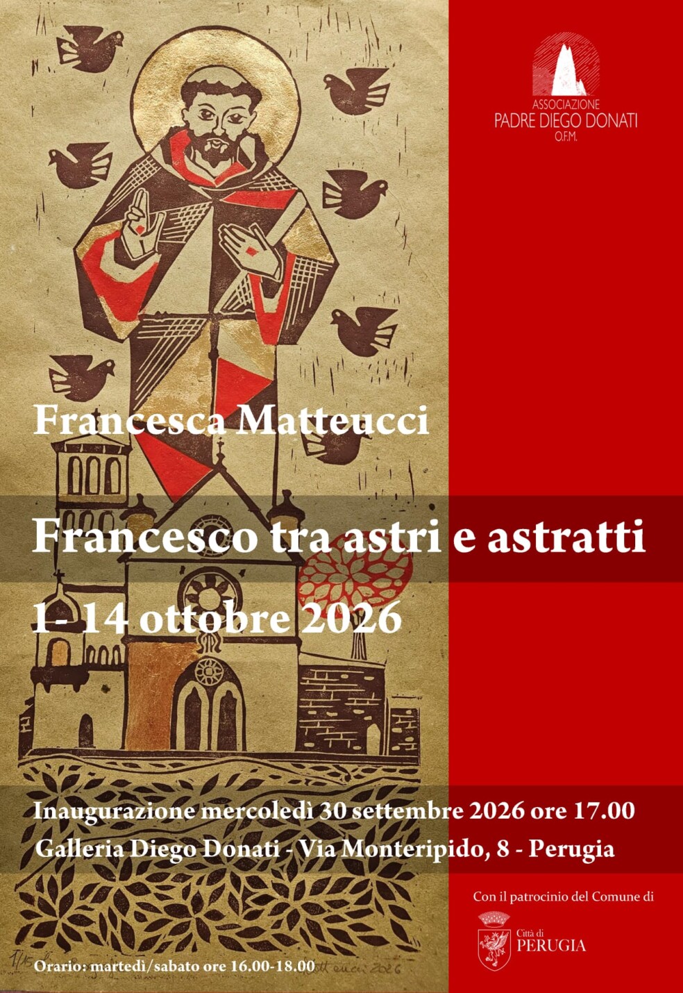 Francesca Matteucci inaugura la personale su San Francesco