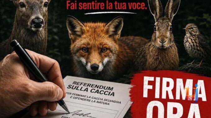 Referendum sulla caccia, sottoscrizioni fino al 30 settembre