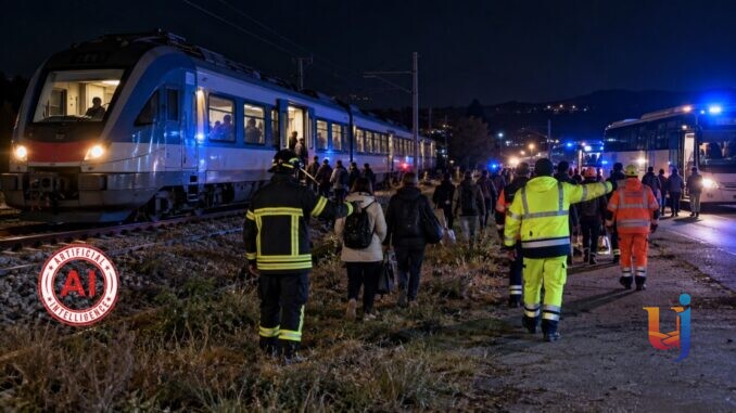 Persona investita sui binari, assistiti circa 140 passeggeri