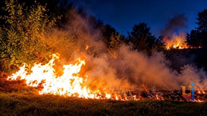 Nuovo incendio a Bastia, fiamme ancora lungo il percorso verde