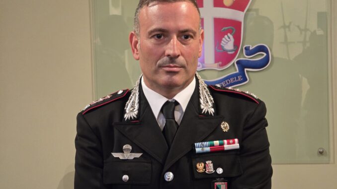 Ivan Riccio guida i Carabinieri provincia Perugia, priorità sicurezza