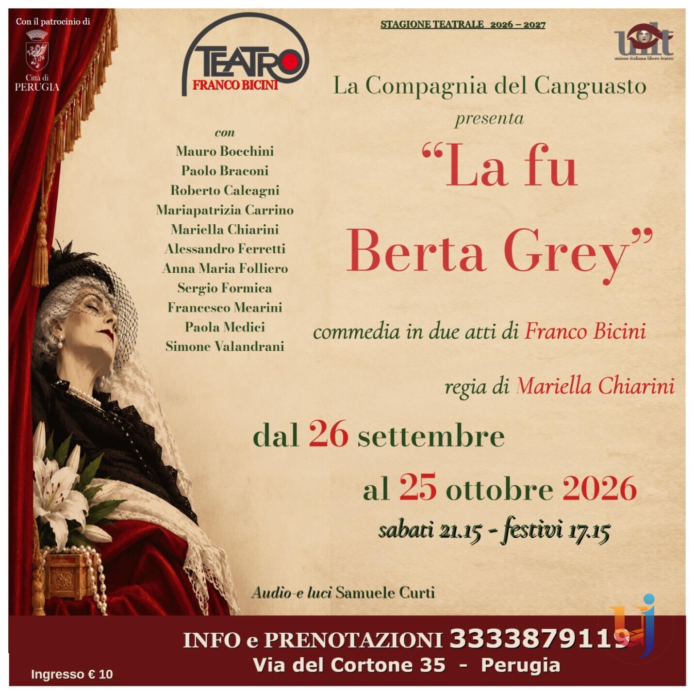 La fu Berta Grey apre la nuova stagione del Bicini
