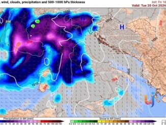 Piogge e nubifragi al Nord-Ovest, rischio accumuli di 200 mm