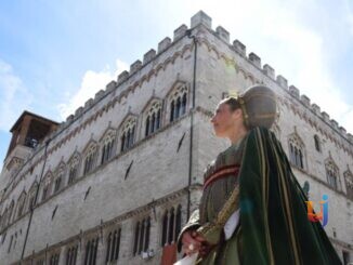 Perugia1416 delegazione ad Assisi per omaggio a San Francesco