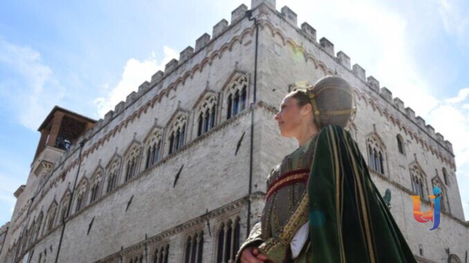 Perugia1416 delegazione ad Assisi per omaggio a San Francesco