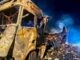 Camion carico di panettoni in fiamme sulla A1: code e disagi