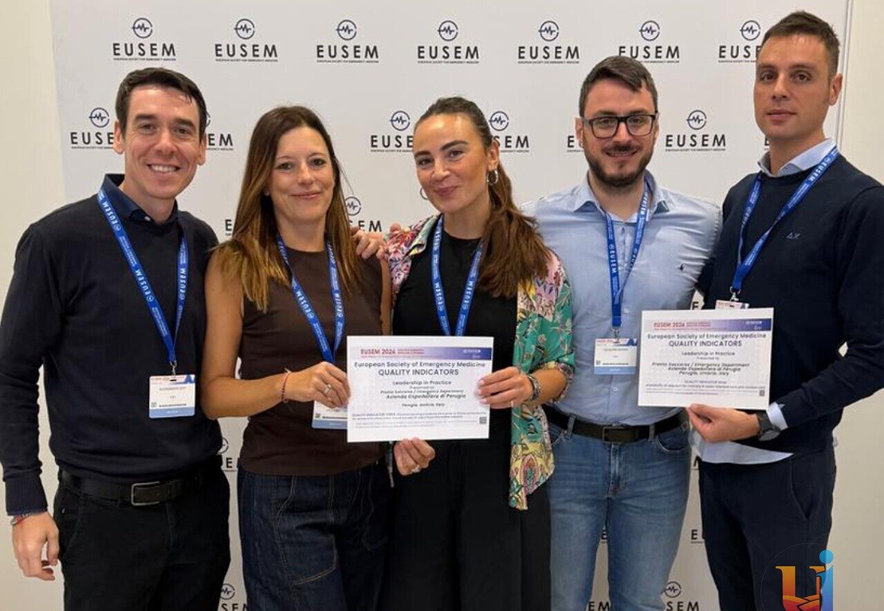 Pronto Soccorso Perugia premiato al congresso EUSEM a Parigi